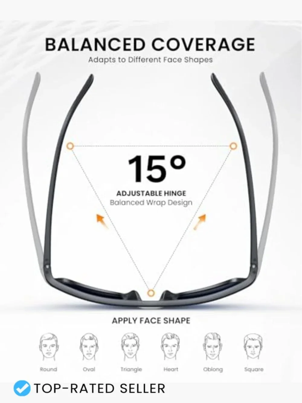 Polarized Square Sunglasses: Classic Retro UV Protection for Men Women Fishing